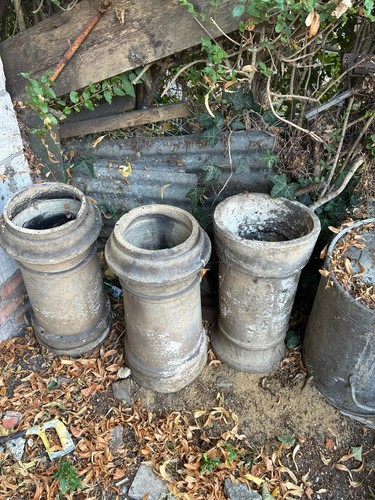 Buff clay cannon style chimney - buff,