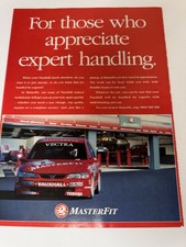 Original Vauxhall Vectra B SRi Red Masterfit Magazine Advert Frame Ready Retro