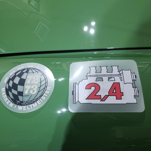 Porsche vintage decals - porsche, 1972