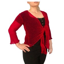 Womens open front - front, up