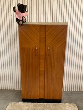 Vintage Double Wardrobe, Albro Teak Full-Hanging Wardrobe.