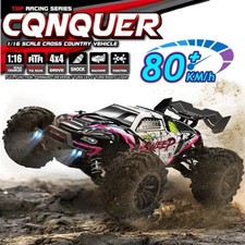 4WD 1:16 80KM/H Super Brushless 50KM/H Brushed RC Car 4x4 Off Road Remote Contro