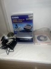 Casio CW-75 Disc Title Printer Boxed Manual CD Driver Tested Working