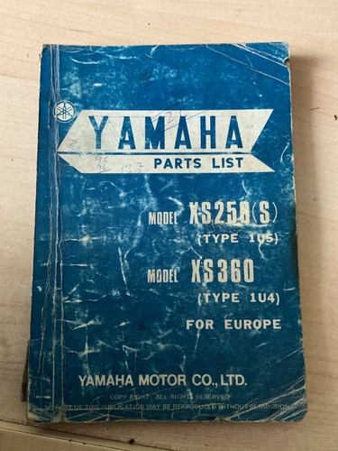 Genuine yamaha xs250 - yamaha, xs360