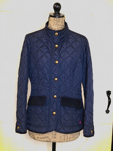 Joules navy quilted jacket - navy,