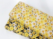 Daffodil cotton fabric - fabric, easter