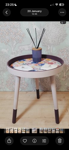 Upcycled wooden side end - wooden,