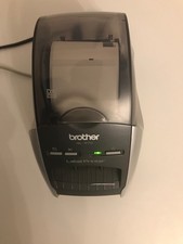 Brother QL-570 Label Printer + Power Supply USB CD Manuals – Powers On Untested