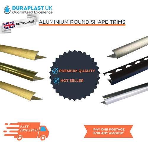 Tile trims aluminium round - aluminium,