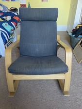 IKEA POANG CHAIR - With Grey