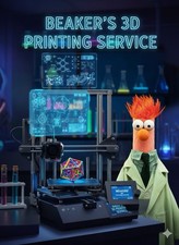 Beakers 3D Printing Services, Message With Your Needs, Retro Toy Game Gifts Xmas