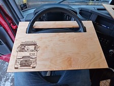 Steering wheel table for