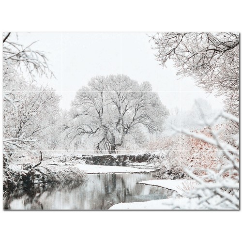 Winter ceramic tile - winter,