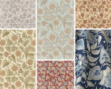 SMD / Iliv Etienne Floral Leaf Patterned Curtain Fabric Material 144 cm wide