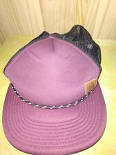QUIKSILVER purple baseball peaked cap mesh back One Size