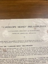 Leak Pre Amplifier Varislope