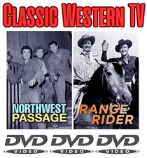12 Episodes Classic TV Westerns-North West Passage-Range Rider-Public Domain DVD