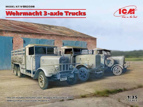 Icm ds3508 wehrmacht axle - wehrmacht, 3-axle