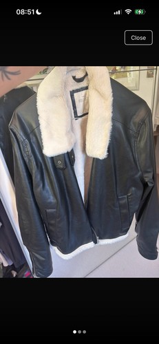 Hollister men black leather - men's,