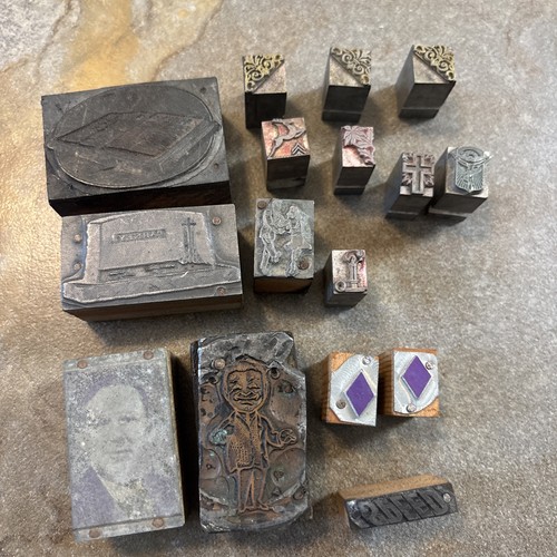 Vtg metal letterpress - vtg,
