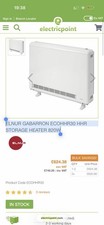 Elnur Ecombi ECOHHR30 - High Retention Storage Heater - White