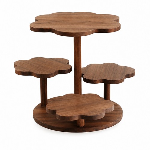 Wood cake stand rustic dessert - wood,