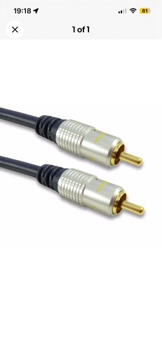 Subwoofer cable rca phono - subwoofer,
