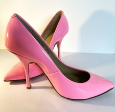 GIUSEPPE ZANOTTI Bright PINK PATENT STILETTO HEELS Shoes 38 / 5 UK