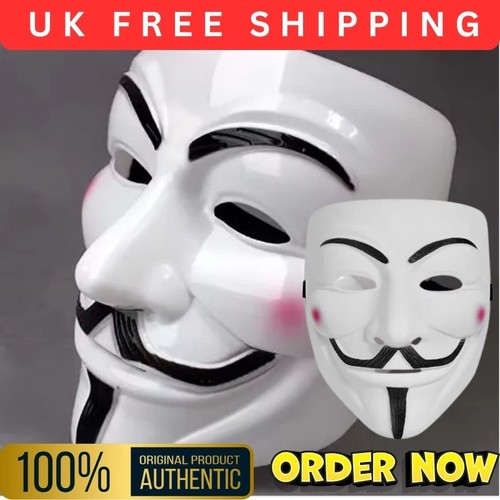 White anonymous hacker protest - white,