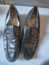 Mens Moreschi Black Leather