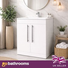600mm white bathroom vanity - 600mm,