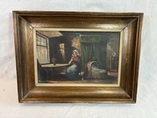 Old Oil Painting On Canvas