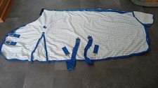 Shires  Blue and White Check Stable / Summer Sheet  6'3"