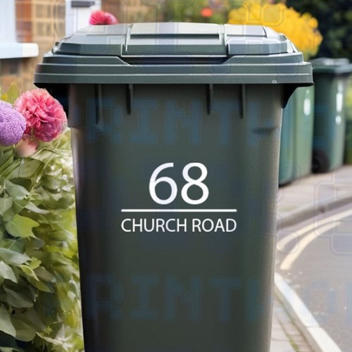 Personalised wheelie bin - personalised,