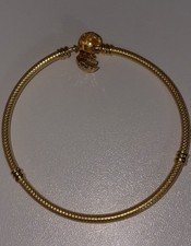 22k Solid Gold Charm Bangle -