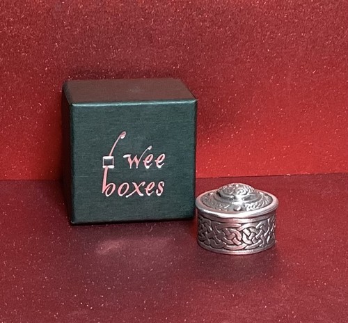 Wee boxes pewter trinket pot