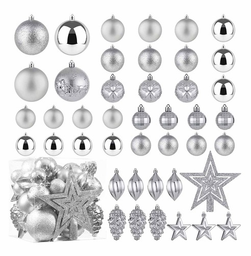 43pcs christmas tree baubles - christmas,