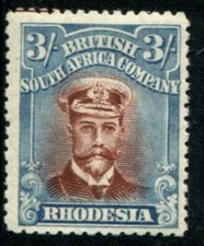 RHODESIA 1922-24 ADMIRAL 3/-