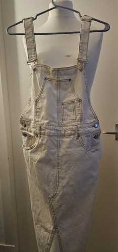 Zara cream dungaree denim - zara,