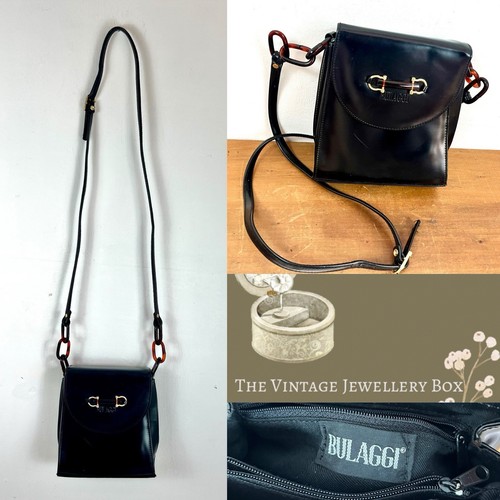 Vintage bulaggi black leather - vintage,