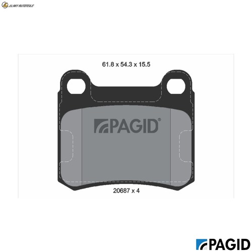 Brake pad set - pad, disc