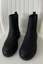 M&S Marks and Spencer Black Chunky Boots Size 5 BNWT