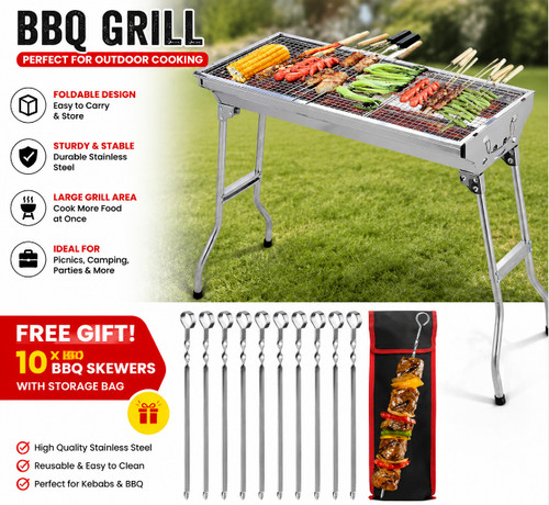 Portable folding charcoal - portable,