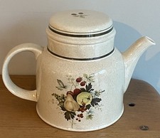 Vintage Royal Doulton Cornwall Fruit Beige  LS1015 6 Cup Tea Pot Extra Large Vgc