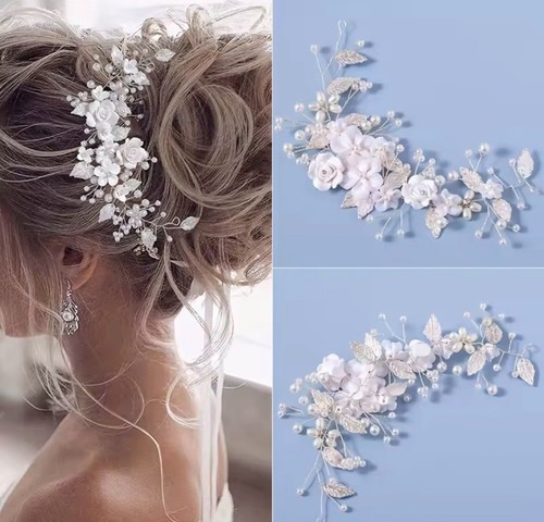 Wedding hair leaf slide vine - leaf,