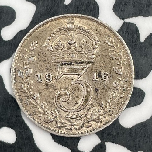 1916 great britain pence - 1916, 3