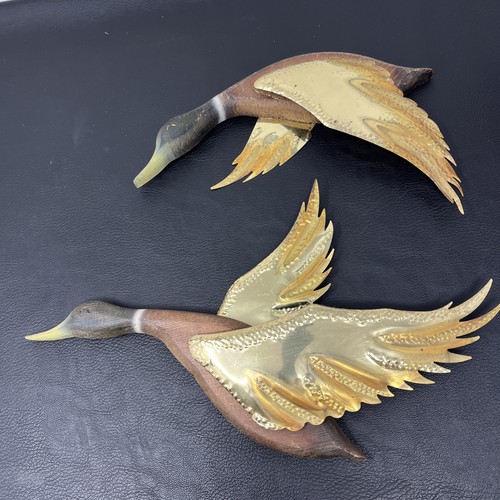 Vintage wood brass flying - wood,