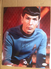 Signed Leonard Nimoy 8x10 color photo w/coa (