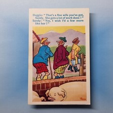 Comic Postcard Scottish Farmer