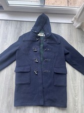 Gloverall Men's Vintage Duffle Coat Navy Blue, Size Large